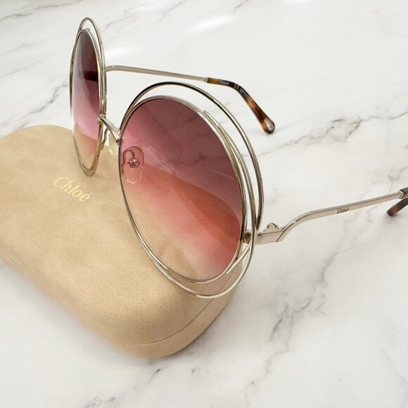 CHLOÉ  Small Carlina Round Sunglasses - Picture 4 of 8